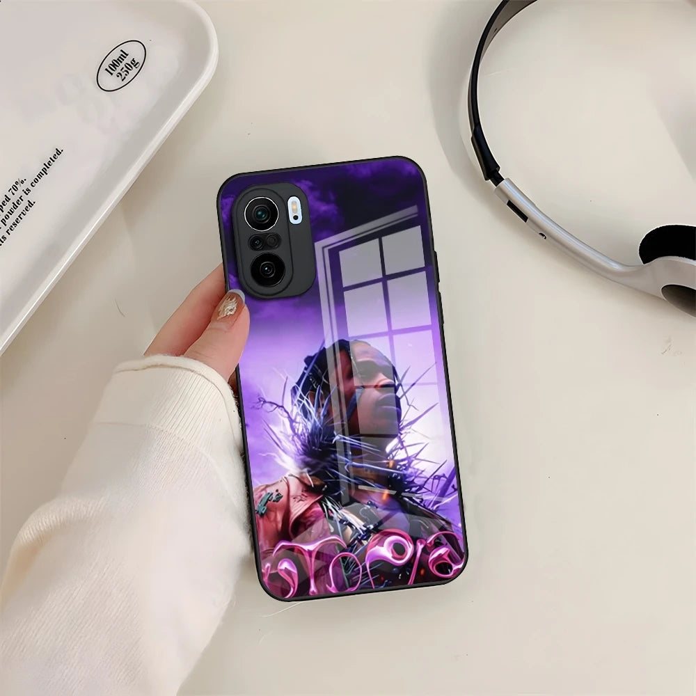 Travis Scott Utopia Rapper Tempered Glass Cover Phone Case for Redmi 13 12 13c 12c Note 13 Pro Plus 11 12 Pro 10 12s 9t 11s - Travis Scott Merchandise - Free Shipping Buy Now