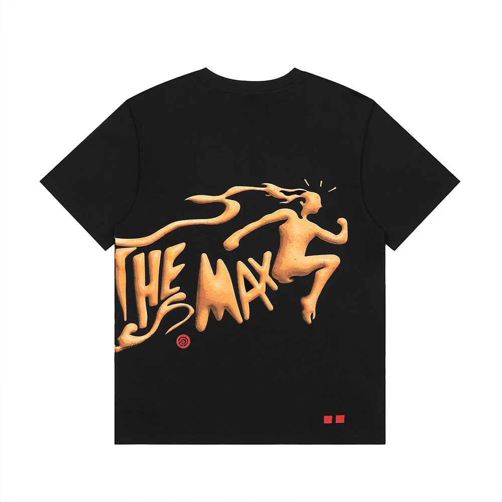 High Street Flame Person Cactus Jack Short Sleeve Summer Tees for Men and Women Crew Neck Harajuku Vintage Cotton Tshirts - Travis Scott Merchandise - Free Shipping Buy Now