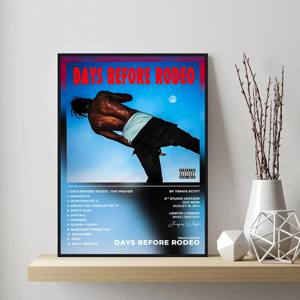 Travis Scott Rodeo/Astroworld Music Album Cover Series Art Poster Canvas Painting Wall Prints Picture for Living Room Home Decor - Travis Scott Merchandise - Free Shipping Buy Now