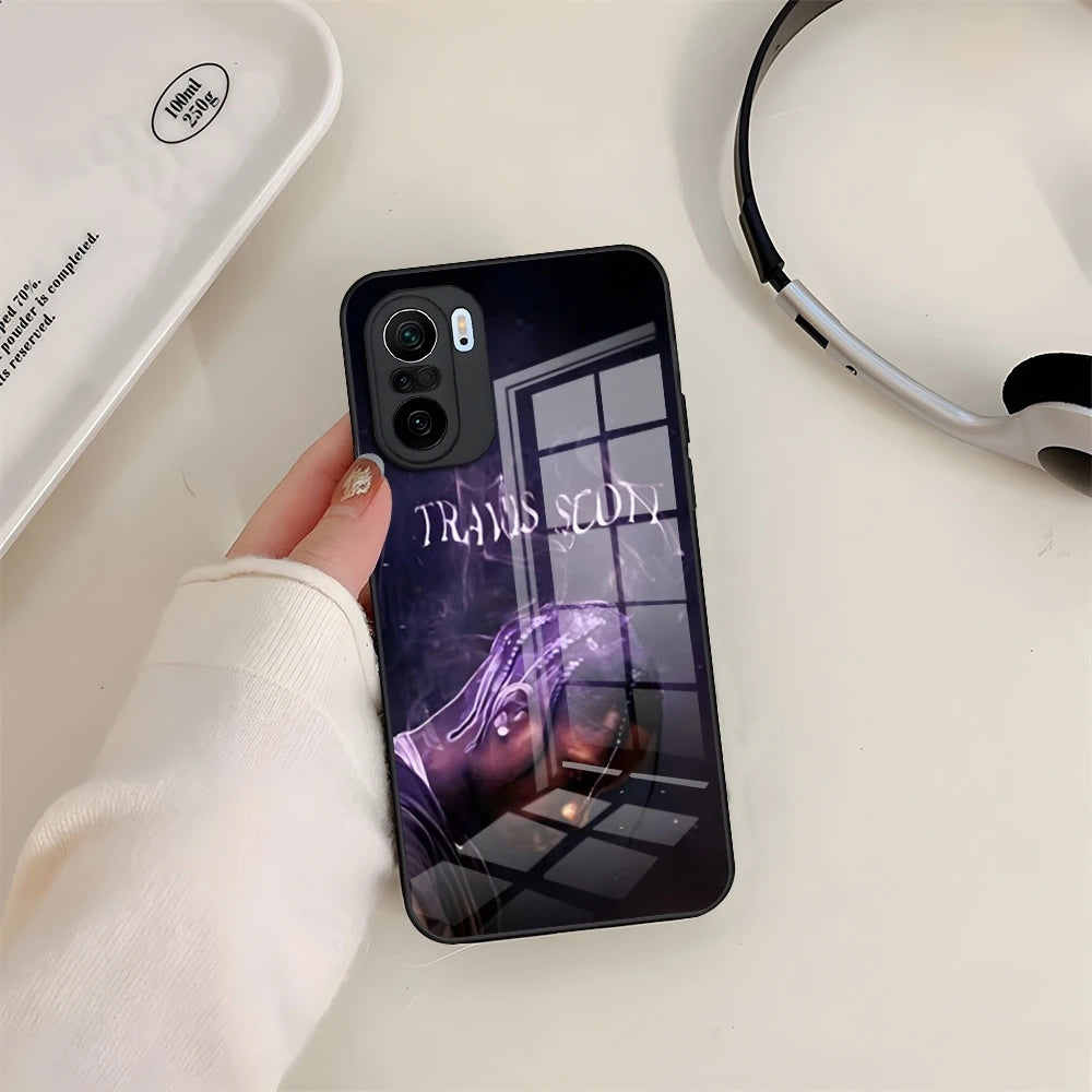 Travis Scott Utopia Rapper Tempered Glass Cover Phone Case for Redmi 13 12 13c 12c Note 13 Pro Plus 11 12 Pro 10 12s 9t 11s - Travis Scott Merchandise - Free Shipping Buy Now
