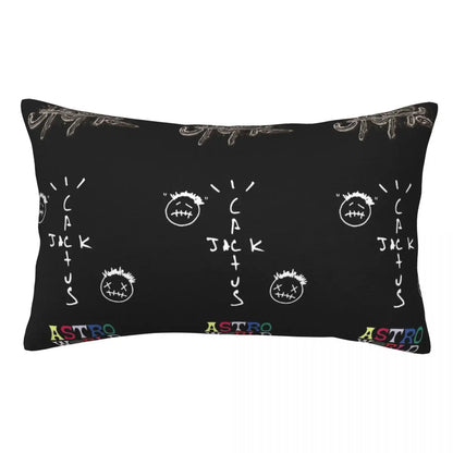 Travis Scott X Mc Rectangle Pillowcase Cushion Cover Decor Bedroom Bed Home Comfort Throw Pillow - Travis Scott Merchandise - Free Shipping Buy Now