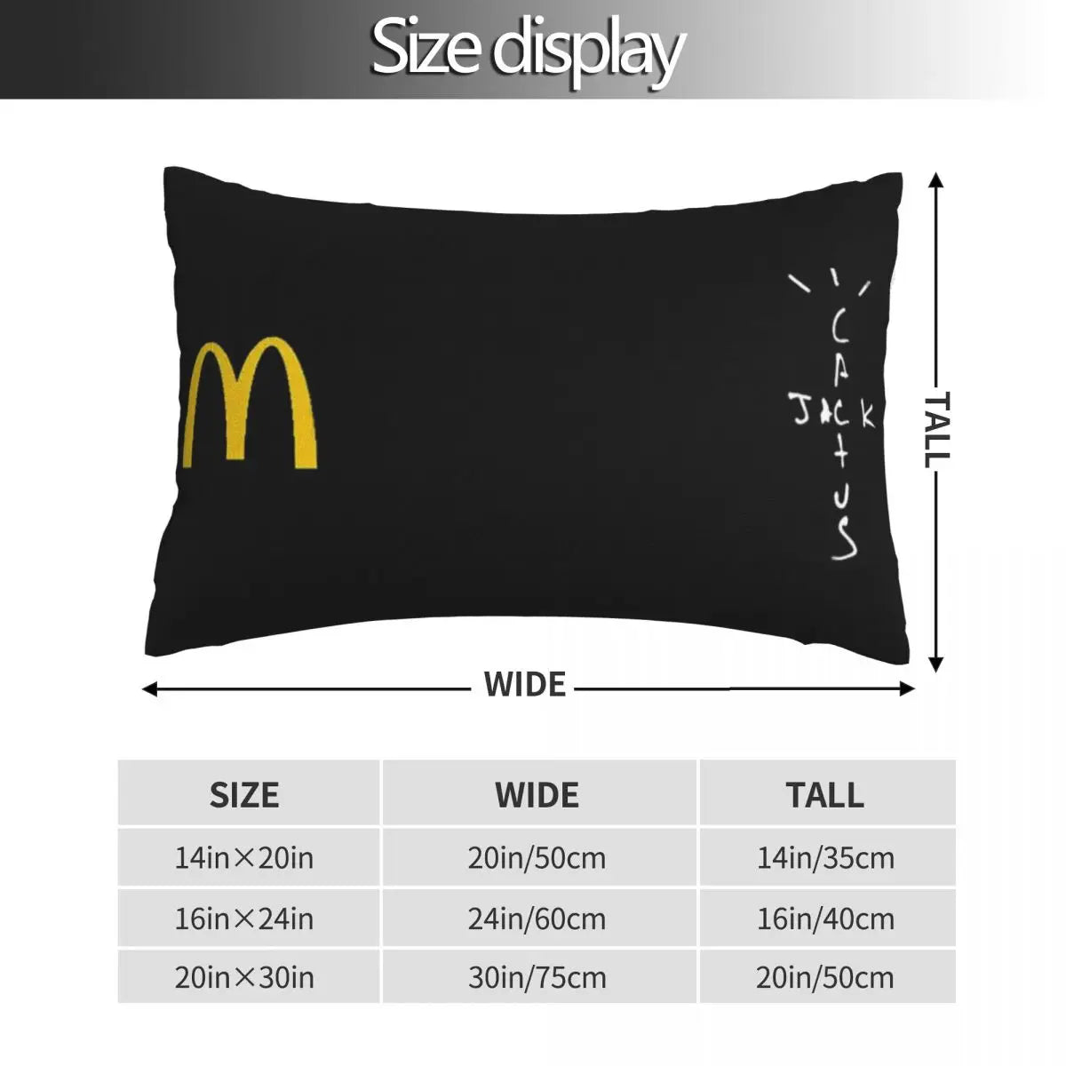 Travis Scott X Mc Rectangle Pillowcase Cushion Cover Decor Bedroom Bed Home Comfort Throw Pillow - Travis Scott Merchandise - Free Shipping Buy Now
