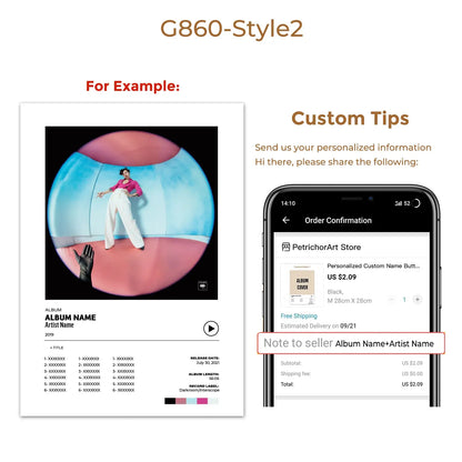 Custom Personalized Band Pop Music Album Track List Cover Art Wall Art Prints Canvas Painting Poster Pictures For Living Room - Travis Scott Merchandise - Free Shipping Buy Now