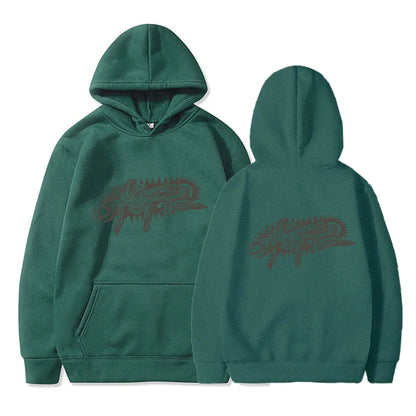Utopia Travis Y2K Hoodies For Men Hooded Fleece Sweatshirt Hip Hop Swag TS Trap Rap Casual Couple Rapper Kanye Logo Two Sides