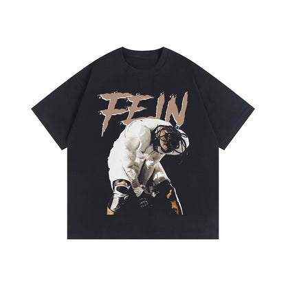2025 Travis Scott Scott Printed Short Sleeve Hip Hop Rap Retro Cotton Men and Women's T-shirts High Quality Luxury Brand Selling - Travis Scott Merchandise - Free Shipping Buy Now