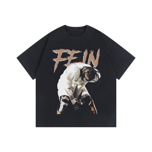 2025 Travis Scott Scott Printed Short Sleeve Hip Hop Rap Retro Cotton Men and Women's T-shirts High Quality Luxury Brand Selling - Travis Scott Merchandise - Free Shipping Buy Now