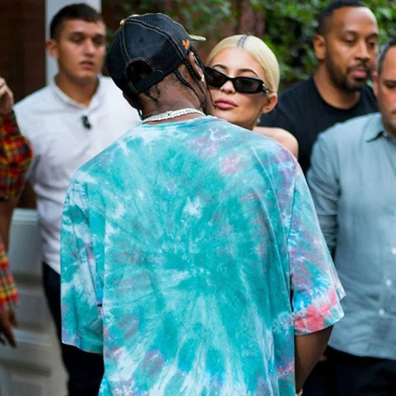 Travis Scott Astroworld Alien Tie Dye T shirt Euphoria Rue Shirt Cosplay Outfit  Rue Bennett Tshirt Hip Hop Streetwear Tops Men - Travis Scott Merchandise - Free Shipping Buy Now