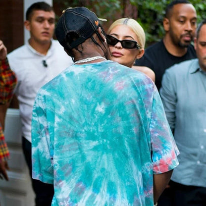 Travis Scott Astroworld Alien Tie Dye T shirt Euphoria Rue Shirt Cosplay Outfit  Rue Bennett Tshirt Hip Hop Streetwear Tops Men - Travis Scott Merchandise - Free Shipping Buy Now