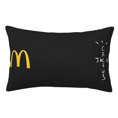 Travis Scott X Mc Rectangle Pillowcase Cushion Cover Decor Bedroom Bed Home Comfort Throw Pillow - Travis Scott Merchandise - Free Shipping Buy Now