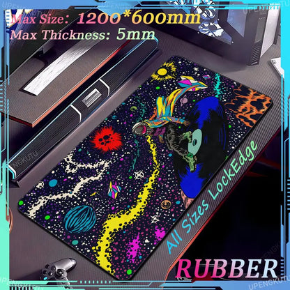 Travis Scott Oversized XXXL MousePad Anime Lock Edge Keyboard Gaming Accessories PC Rubber Mouse Pad Thick Desk Mat Carpet - Travis Scott Merchandise - Free Shipping Buy Now