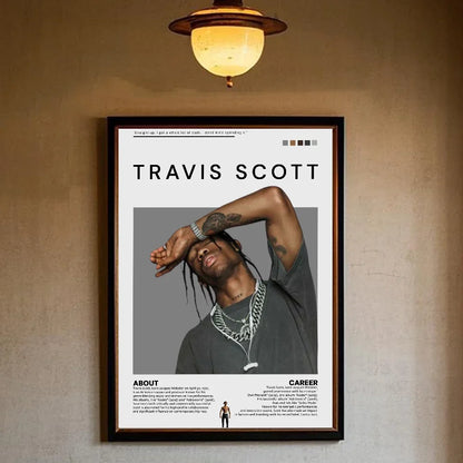 T-Travis Scott Astroworld Jackboys Music Album Poster art sticky wall waterproof home living room bedroom bar aesthetic decorati - Travis Scott Merchandise - Free Shipping Buy Now