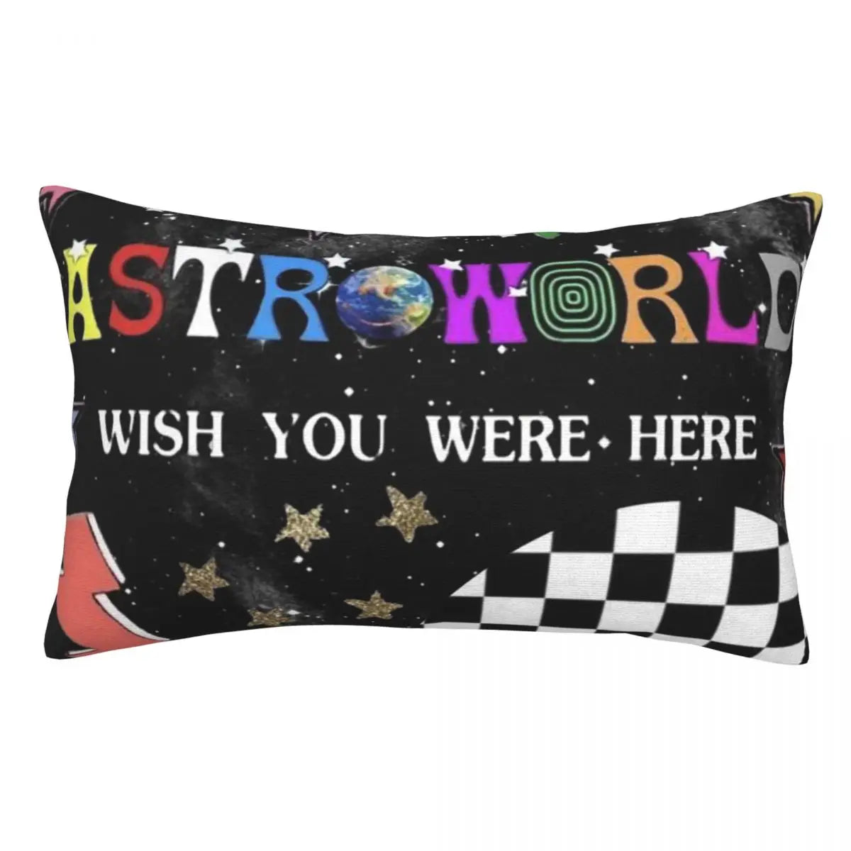 Travis Scott X Mc Rectangle Pillowcase Cushion Cover Decor Bedroom Bed Home Comfort Throw Pillow - Travis Scott Merchandise - Free Shipping Buy Now