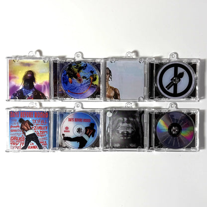 Rap Travis Scott Astroworld MINI Music CD NFC Keychain Play Songs Utopia Album Rodeo Key ring Cosplay Pendant Acrylic Necklace