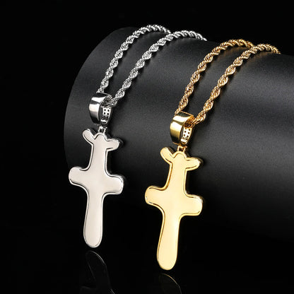 Hip Hop Singer Travis Scott With Cactus Jack Cross Zircon Pendant Necklace - Travis Scott Merchandise - Free Shipping Buy Now