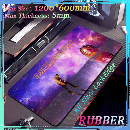 Travis Scott Oversized XXXL MousePad Anime Lock Edge Keyboard Gaming Accessories PC Pad Thick Desk Mat Carpet Rubber Mouse Pad - Travis Scott Merchandise - Free Shipping Buy Now