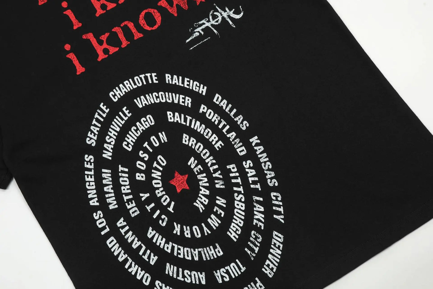 New 2024 Luxurious Men UTOPIA I Know T Shirts T-Shirt Hip Hop Skateboard Street T-Shirts Tee Shirt Top kenye #736