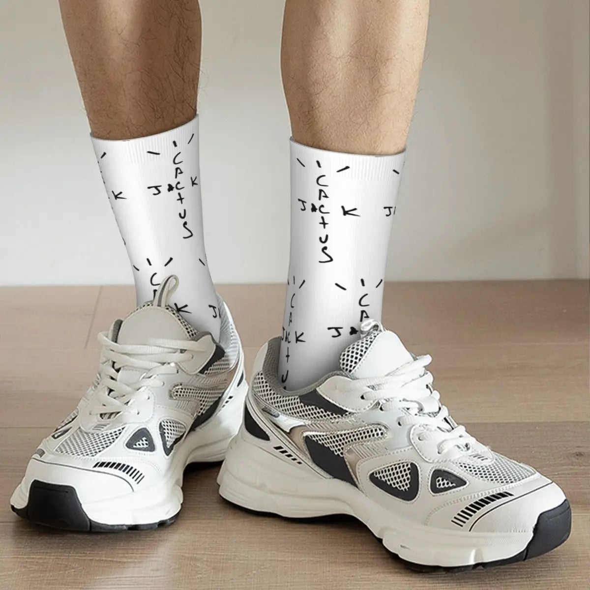 Winter Warm Fashion Women Men Cactus-Jack Socks LOOK MOM I CAN FLY ASTROWORLD Hip Hop Travis Scott Non-slip Football Socks - Travis Scott Merchandise - Free Shipping Buy Now