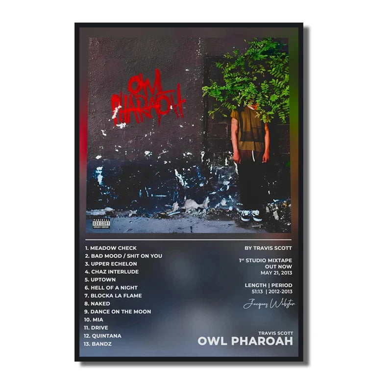 Travis Scott Rodeo/Astroworld Music Album Cover Series Art Poster Canvas Painting Wall Prints Picture for Living Room Home Decor - Travis Scott Merchandise - Free Shipping Buy Now