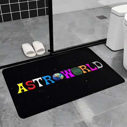 Travis Scott Astroworld Room Mats Anti-slip Absorb Water Long Strip Cushion Bedroon Mat Welcome Doormat - Travis Scott Merchandise - Free Shipping Buy Now