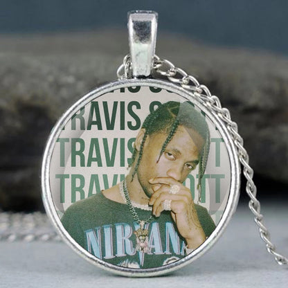 Fashion Accessory Rapper Travis Scott Glass Dome Pendant Necklaces Women Men Jewelry Accessories Unique Gifts for Men Women - Travis Scott Merchandise - Free Shipping Buy Now