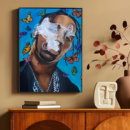 T-Travis S-Scott Utopia  Movie Sticky Posters Fancy Wall Sticker for Living Room Bar Decoration Vintage Decorative Painting - Travis Scott Merchandise - Free Shipping Buy Now