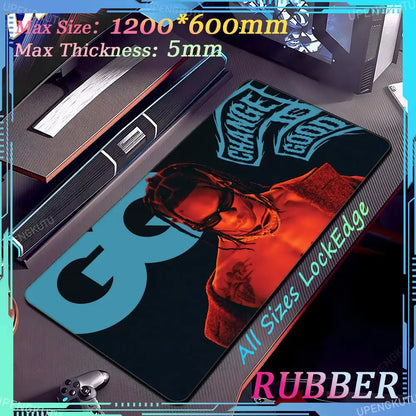 Travis Scott Oversized XXXL MousePad Anime Lock Edge Keyboard Gaming Accessories PC Rubber Mouse Pad Thick Desk Mat Carpet - Travis Scott Merchandise - Free Shipping Buy Now