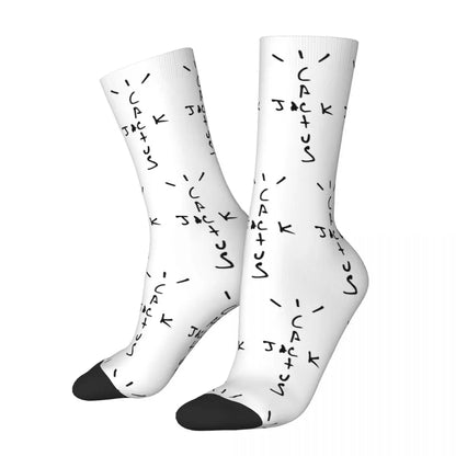Winter Warm Fashion Women Men Cactus-Jack Socks LOOK MOM I CAN FLY ASTROWORLD Hip Hop Travis Scott Non-slip Football Socks - Travis Scott Merchandise - Free Shipping Buy Now