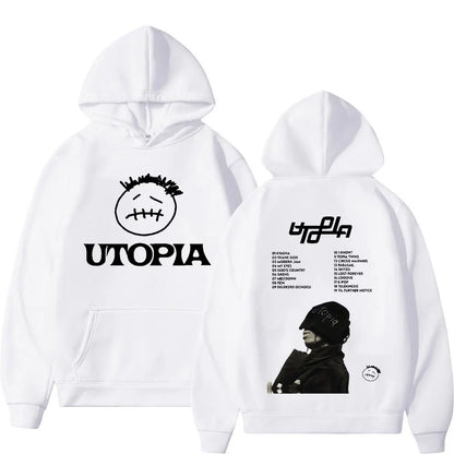 Hot Sale Rapper Cactus Jack Hoodie Utopia Music Album Print Sweatshirts Men Women Fashion Hip Hop Oversized Hoodies Streetwear - Travis Scott Merchandise - Free Shipping Buy Now