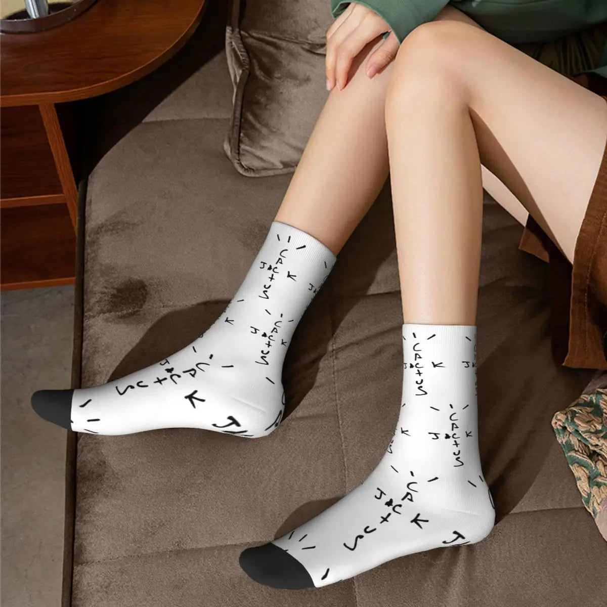 Winter Warm Fashion Women Men Cactus-Jack Socks LOOK MOM I CAN FLY ASTROWORLD Hip Hop Travis Scott Non-slip Football Socks - Travis Scott Merchandise - Free Shipping Buy Now