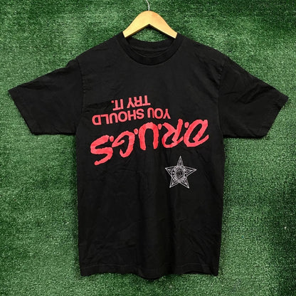 Travis Scott Days Before Rodeo Hip-Hop T-Shirt Size Small American Street Hip Hop Rock Short Sleeve Top - Travis Scott Merchandise - Free Shipping Buy Now