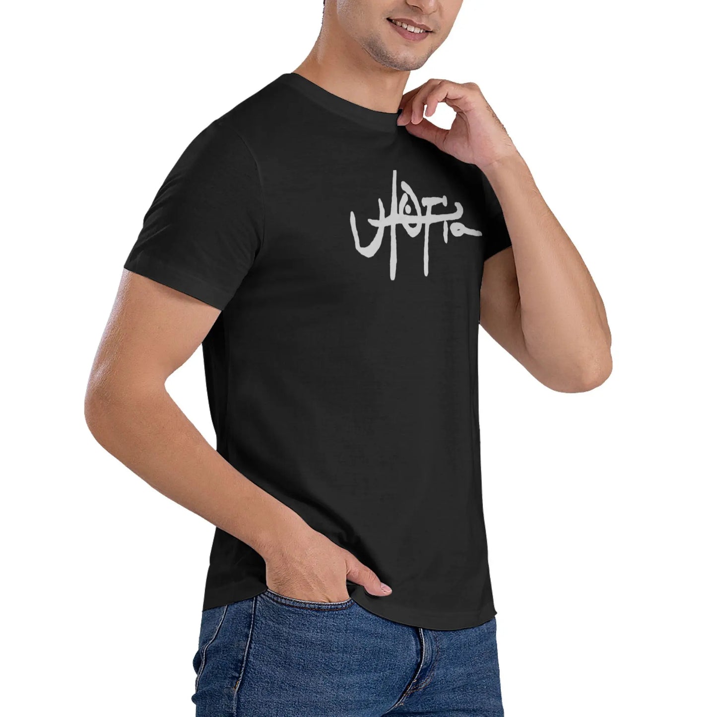 Travis Scott Rapper Utopia Maximus T Shirt for Men Women 100% Cotton Humorous T-Shirt Round Neck Cactus Jack Hip Hop Tees