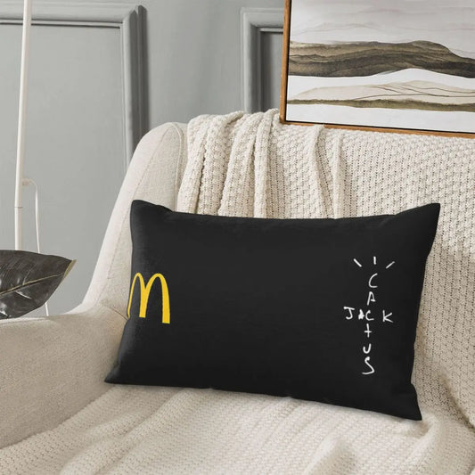 Travis Scott X Mc Rectangle Pillowcase Cushion Cover Decor Bedroom Bed Home Comfort Throw Pillow - Travis Scott Merchandise - Free Shipping Buy Now