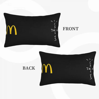 Travis Scott X Mc Rectangle Pillowcase Cushion Cover Decor Bedroom Bed Home Comfort Throw Pillow - Travis Scott Merchandise - Free Shipping Buy Now