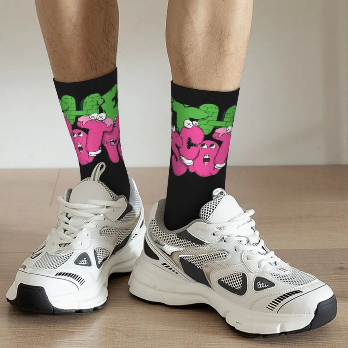 Retro Travis Scott Basketball Socks Polyester Long Socks for Unisex Socks - Travis Scott Merchandise - Free Shipping Buy Now