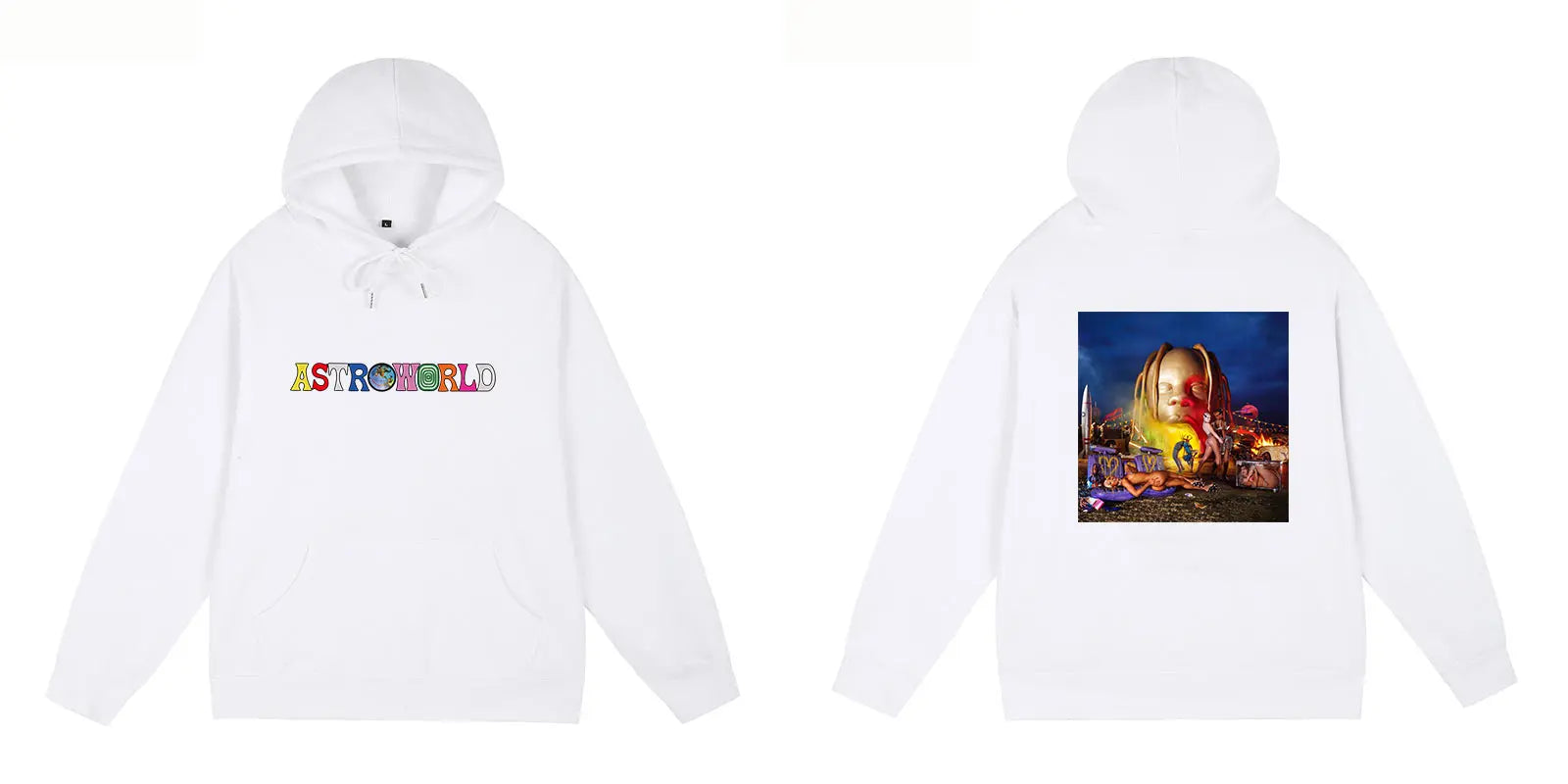 2024 Fashion Travis Scott Hooded Hoodie Astroworld Hoodie Rap Street Hip-hop Men's and Women's Outerwear Tops Streetwear - Travis Scott Merchandise - Free Shipping Buy Now