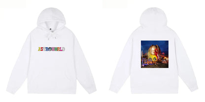 2024 Fashion Travis Scott Hooded Hoodie Astroworld Hoodie Rap Street Hip-hop Men's and Women's Outerwear Tops Streetwear - Travis Scott Merchandise - Free Shipping Buy Now
