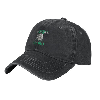 T-Travis Scott Unisex Baseball Cap Cactus Jack Rodeo Distressed Washed Hats Cap Outdoor Summer Unstructured Soft Snapback Cap - Travis Scott Merchandise - Free Shipping Buy Now