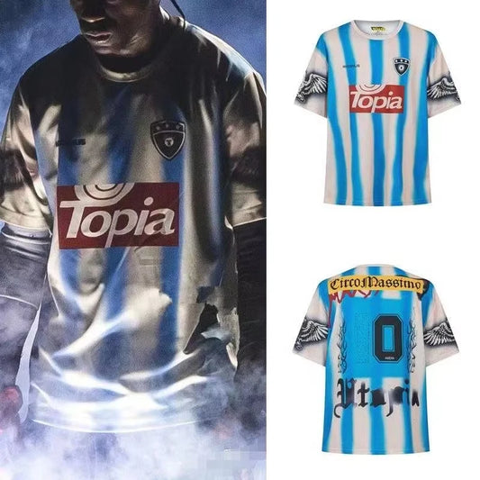 2025 New TRAVIS SCOTT CACTUS JACK3d Printed Football Jerseys Loose Sports Jerseys Short Sleeved T-shirts for Men Women