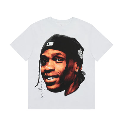 High Street Flame Person Cactus Jack Short Sleeve Summer Tees for Men and Women Crew Neck Harajuku Vintage Cotton Tshirts - Travis Scott Merchandise - Free Shipping Buy Now