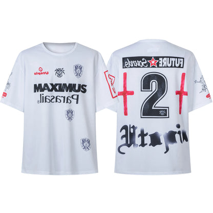 TRAVIS SCOTT CACTUS JACK3d Printed Football Jerseys Short Sleeved T-shirts Loose Sports for Men and Women - Travis Scott Merchandise - Free Shipping Buy Now