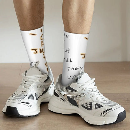 Funny Travis Scott Football Socks Polyester Middle Tube Socks for Women Men - Travis Scott Merchandise - Free Shipping Buy Now