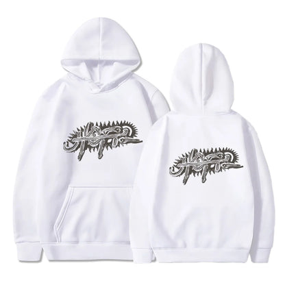 Utopia Travis Y2K Hoodies For Men Hooded Fleece Sweatshirt Hip Hop Swag TS Trap Rap Casual Couple Rapper Kanye Logo Two Sides