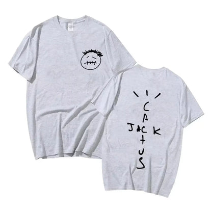 2025 Rapper Cactus Jack Music Album T Shirts Men Fashion Hip Hop T Shirt Casual Cotton Short Sleeve T-shirt Tops - Travis Scott Merchandise - Free Shipping Buy Now