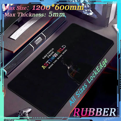 Travis Scott Oversized XXXL MousePad Anime Lock Edge Keyboard Gaming Accessories PC Rubber Mouse Pad Thick Desk Mat Carpet - Travis Scott Merchandise - Free Shipping Buy Now