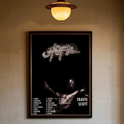 T-Travis Scott Astroworld Jackboys Music Album Poster art sticky wall waterproof home living room bedroom bar aesthetic decorati - Travis Scott Merchandise - Free Shipping Buy Now
