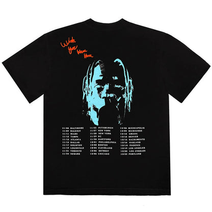 Characater Print Letter Embroidery Short Sleeve Summer Top Tees for Men Cactus Jack Crew Neck Cotton Casual Oversized Tshirts - Travis Scott Merchandise - Free Shipping Buy Now
