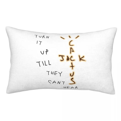 Travis Scott X Mc Rectangle Pillowcase Cushion Cover Decor Bedroom Bed Home Comfort Throw Pillow - Travis Scott Merchandise - Free Shipping Buy Now
