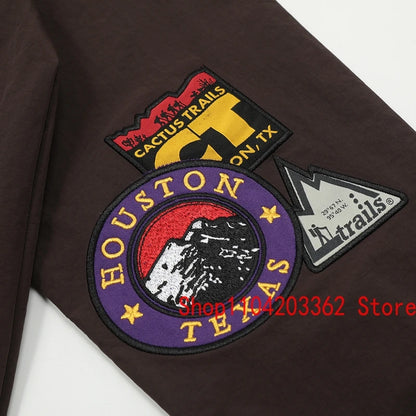 Cactus Jack Hoodie Spring Fashion New Half Zip Pullover Jacket Embroidery Badge Loose Casual UTOPIA Sweatshirt Men Women