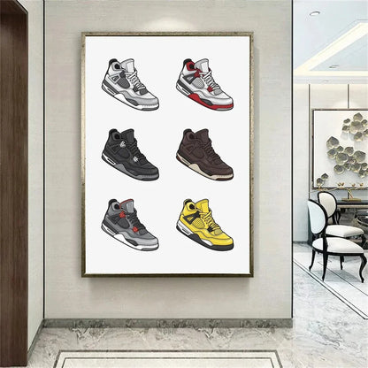 Sports Shoes Canvas Printing Graffiti Wall Art Poster Canvas Painting Home Bedroom Decoration - Travis Scott Merchandise - Free Shipping Buy Now