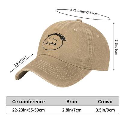 T-Travis Scott  Unisex Baseball Cap Cactus Jack Distressed Denim Caps Hat Classic Outdoor All Seasons Travel Adjustable Headwear - Travis Scott Merchandise - Free Shipping Buy Now